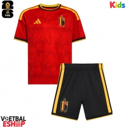 België Thuis tenue Kids WK 2026 Korte Mouw (+ Korte broeken)